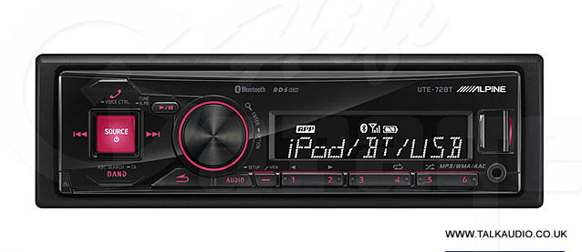 Alpine - UTE-72BT DIGITAL MEDIA RECEIVER WITH BLUETOOTH®