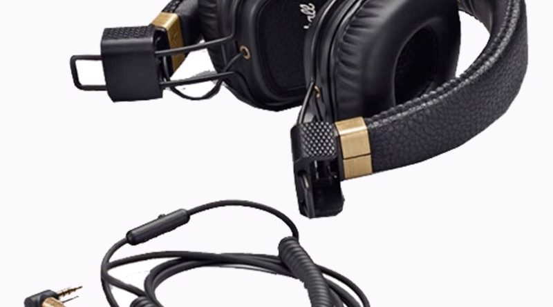 Marshall Major 2 headphones with iconic jackplug wire