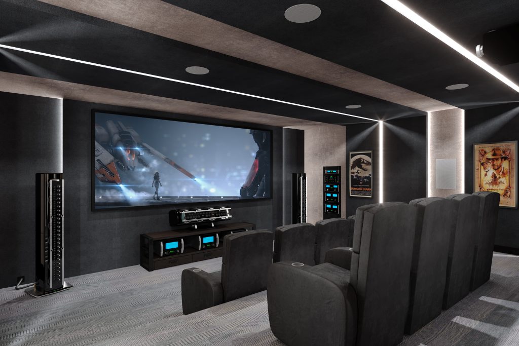 Luxury home cinema system with the new McIntosh £40k centre speaker