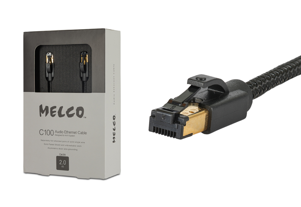 A 2m cable from Melco, in the C100 range. High end Ethernet cable.