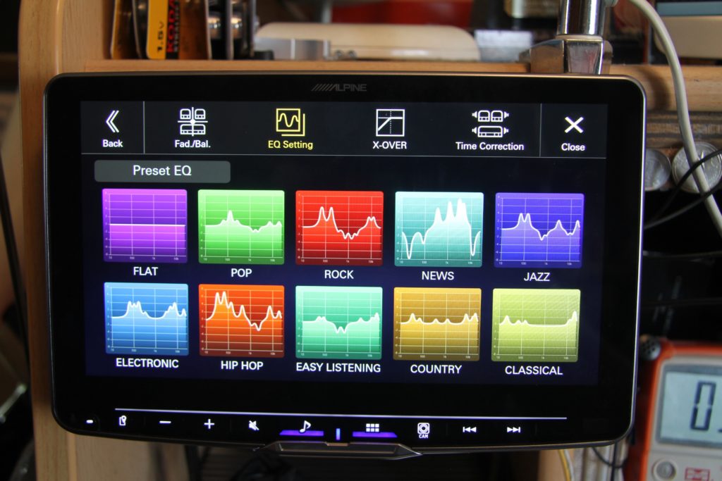 Alpine head units have preset EQ curves. This graphic shows them well.