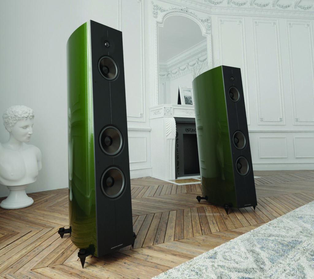 Corinium in British Racing Green by Acoustic Energy