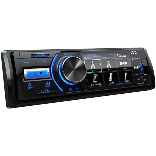 Classic looking head unit from JVC